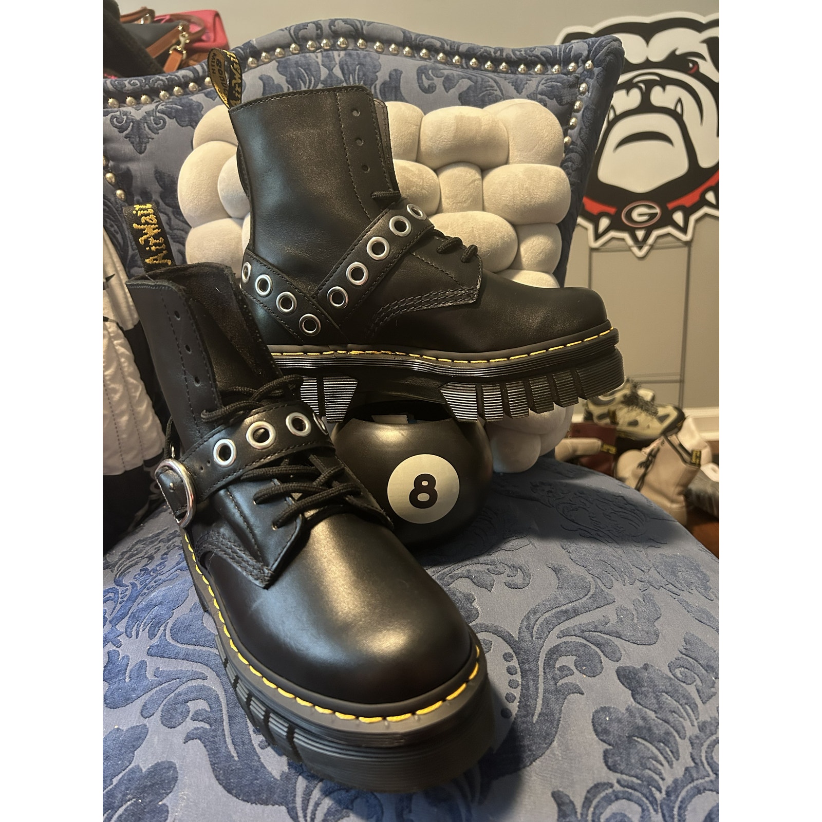 Dr Martens Audrick 8ib Hdw Hardware Size 7/Eu 38 Nwot